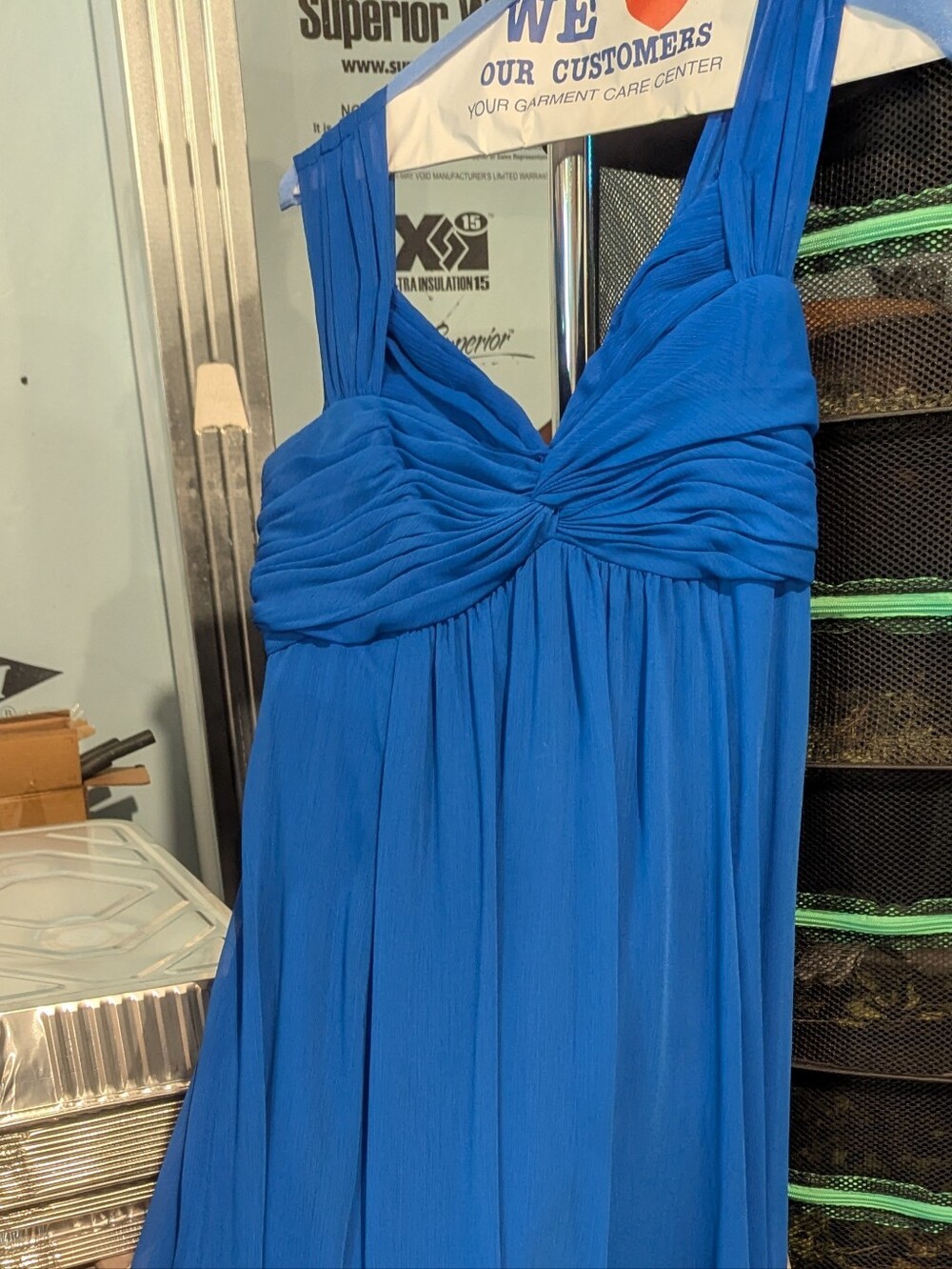 David's Bridal Royal Blue Bridesmaid Dress - Size US 8